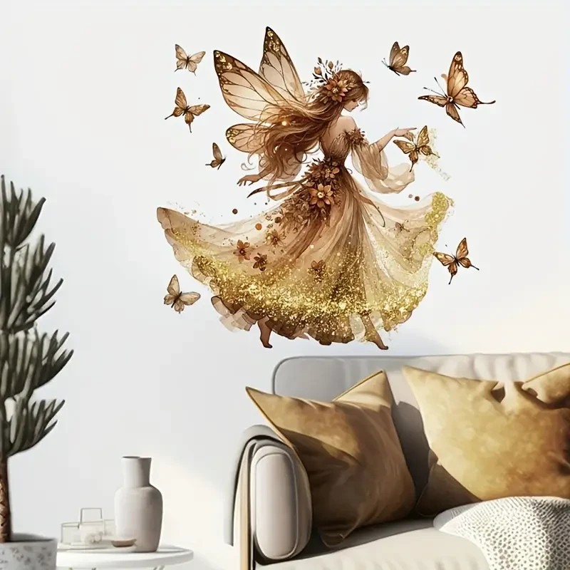 Fairy Wall Decal lSticker Art Butterflies Girls Bedroom NEW Self-Adhesive 140