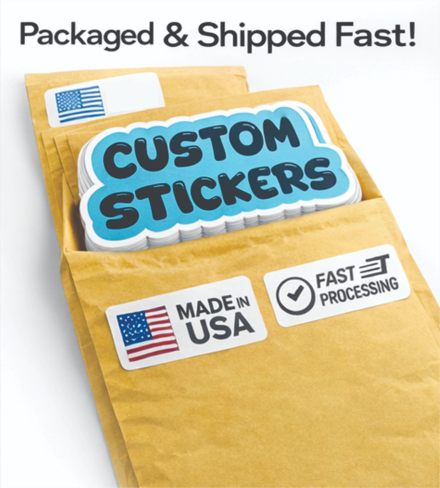 Custom Die Cut Logo Stickers Waterproof Vinyl Decals Business Product Labels