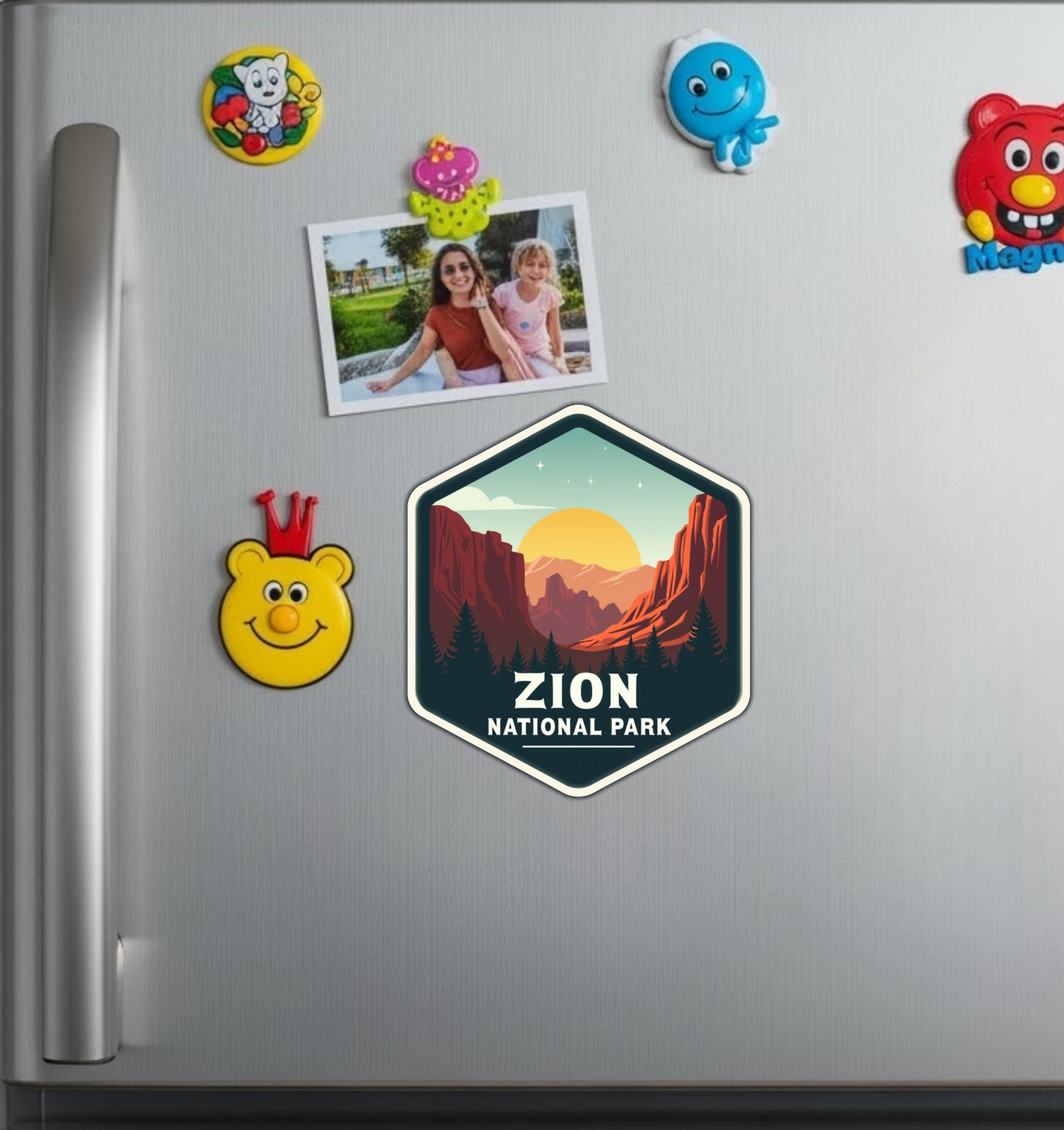 Zion National Park Utah Fridge Magnet or Laptop Sticker
