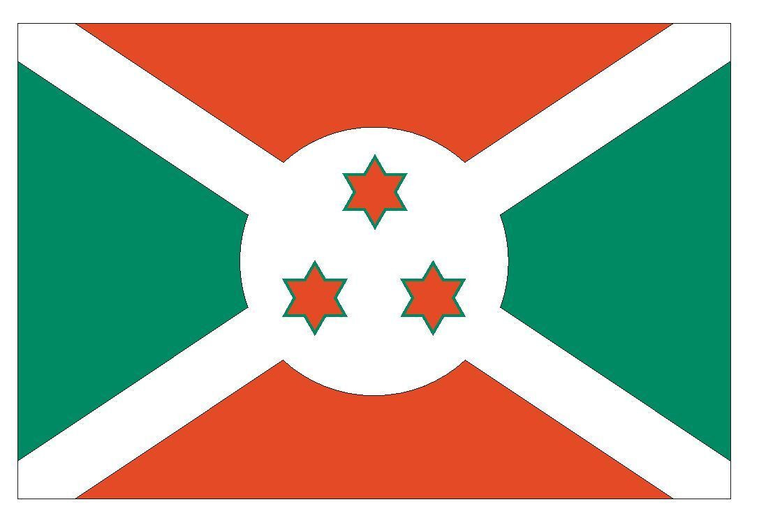 Burundi Flag Sticker Decal F78