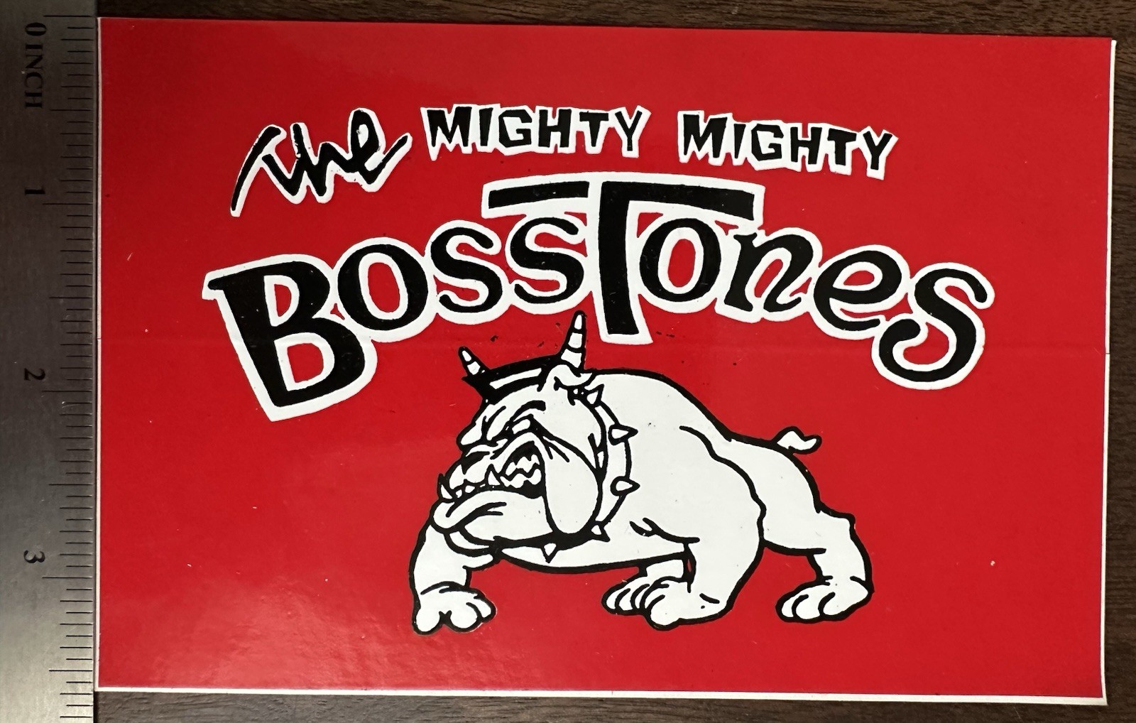 The Mighty Mighty Bosstones Sticker Bulldog Boston Ska Red White Black