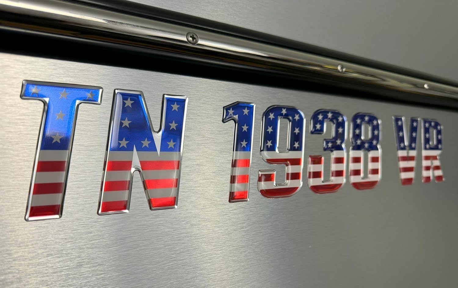USA Flag Boat and Jet Ski Lettering Marine Grade Raised Registration Numbers