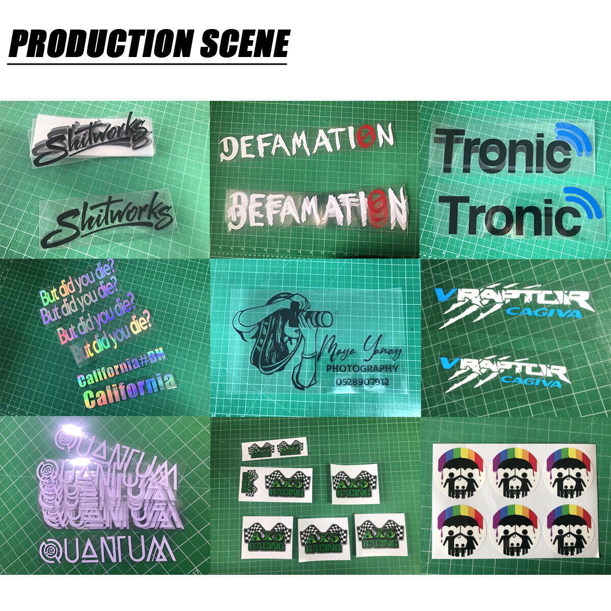 2X Custom Your Text Vinyl Lettering Stickers DIY Decal Personalized Car Decor