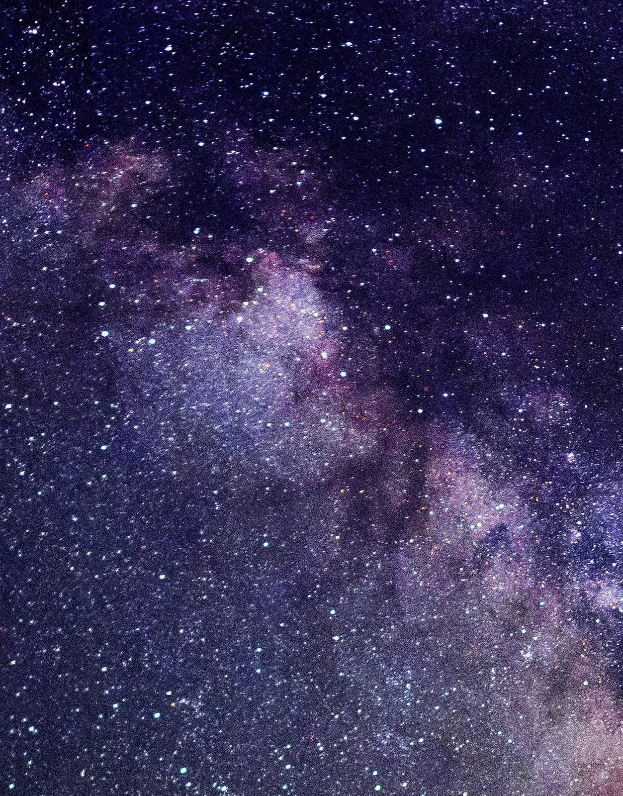 Milky Way Galaxy Stars Wall Mural. Starry Night Over Devils Tower National Monum