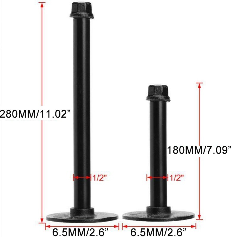 1X Industrial Retro Iron Pipe Shelf Brackets Wall Mount Holder Rack Stand Tool
