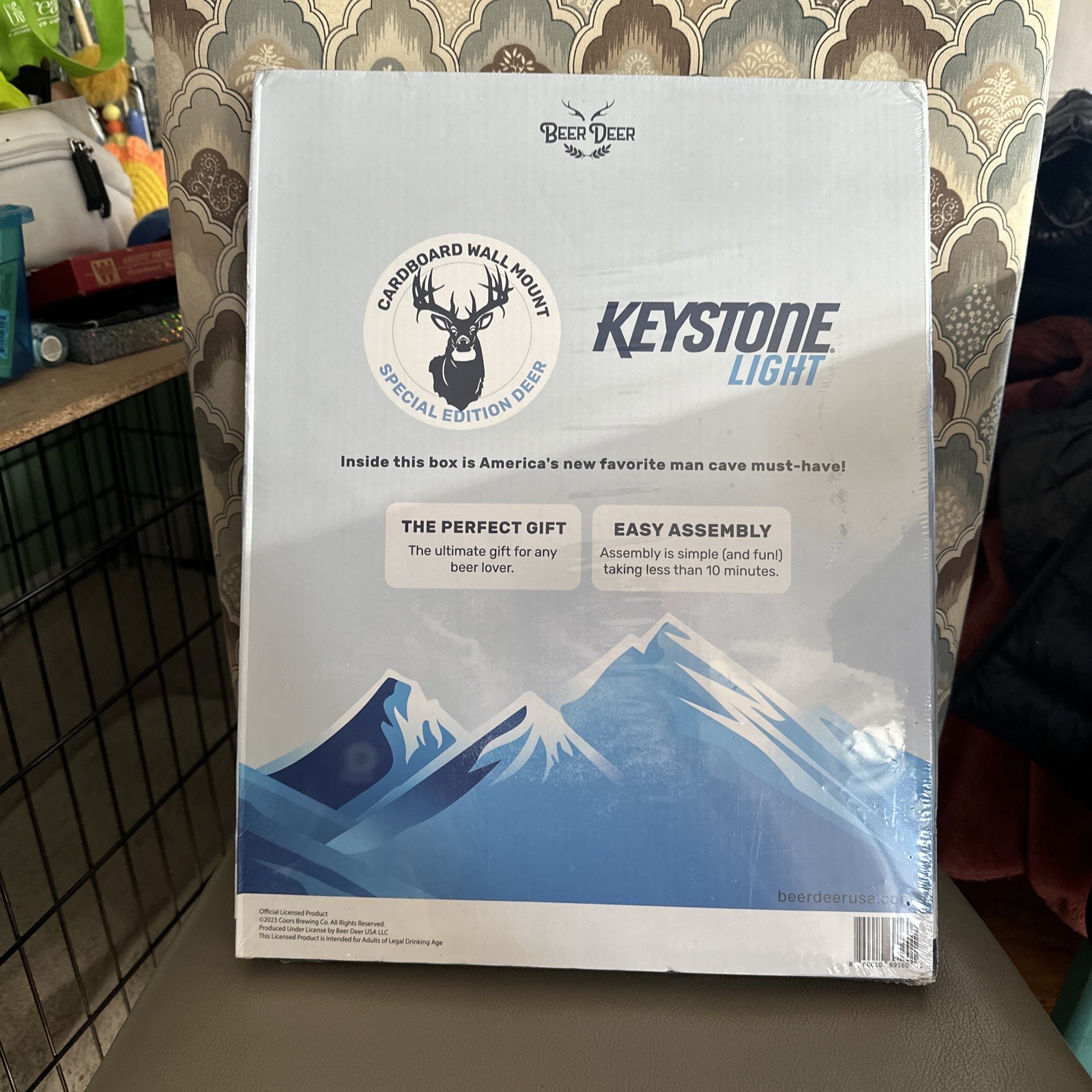Beer Deer – Keystone Light- Beer Deer Cardboard Wall Mount – New