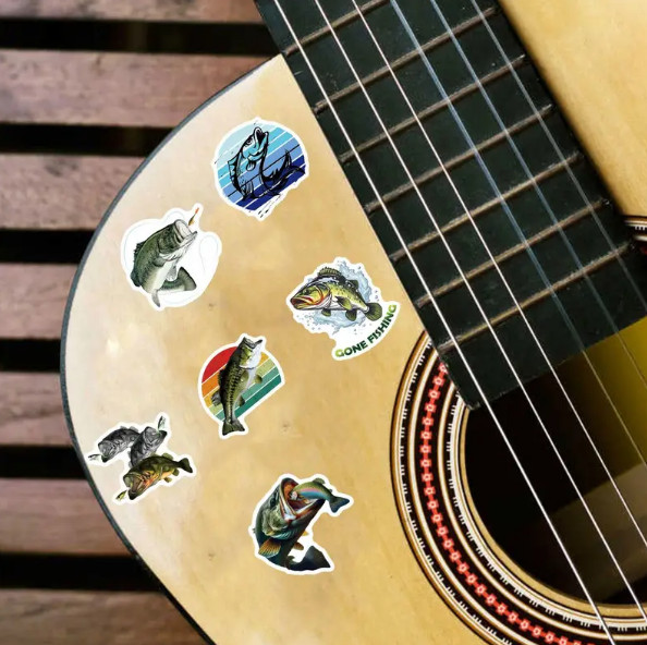 BASS FISHING Funny Vinyl Stickers – Select A Sticker – BUY2GET4FREE!