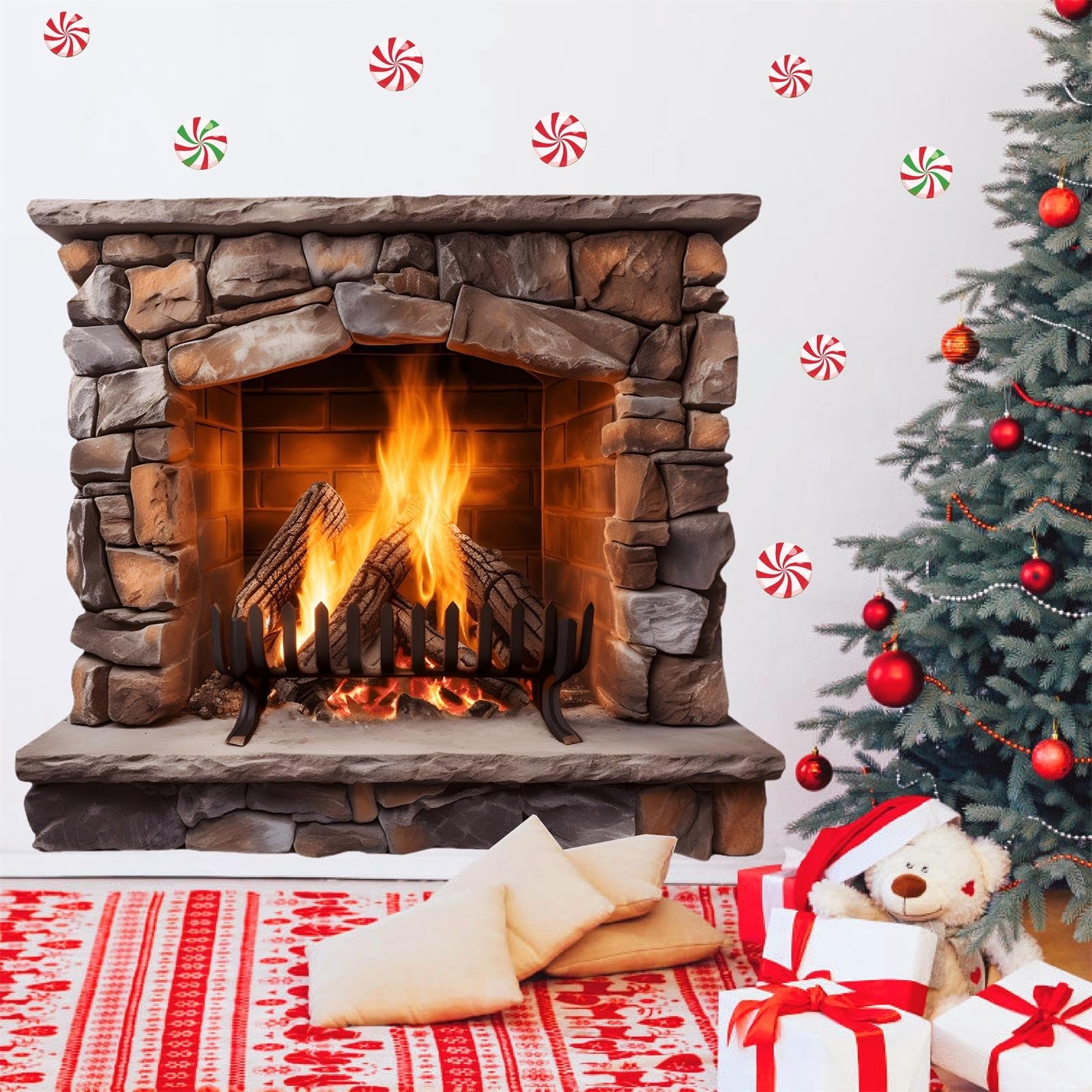 Large Christmas Wall Decals Christmas Wall Decoration Vinyl Sticker Peel and …