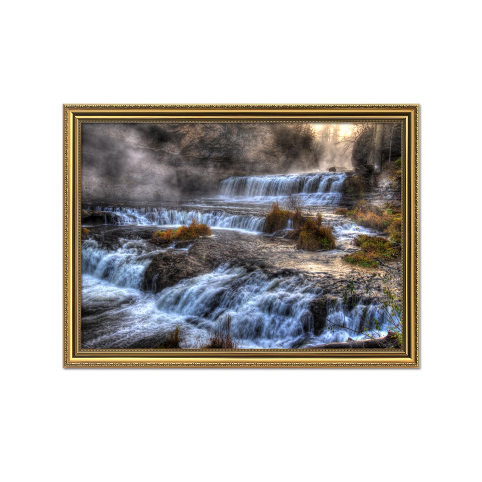 3D Stone River 52 Framed Poster Home Decor Print Painting Art AJ WALLPAPER