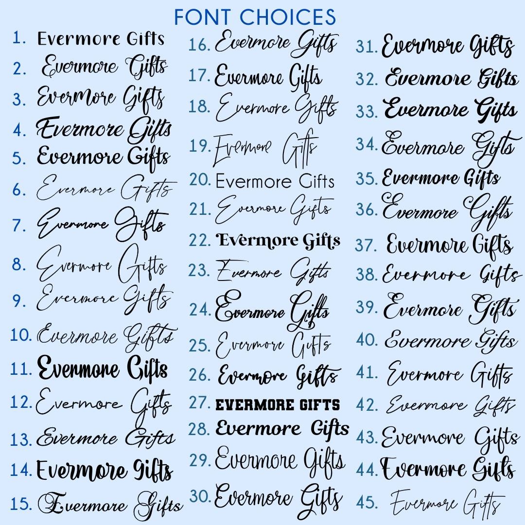 Modern Acrylic Guest Book – Custom Text, Fonts, and Colours