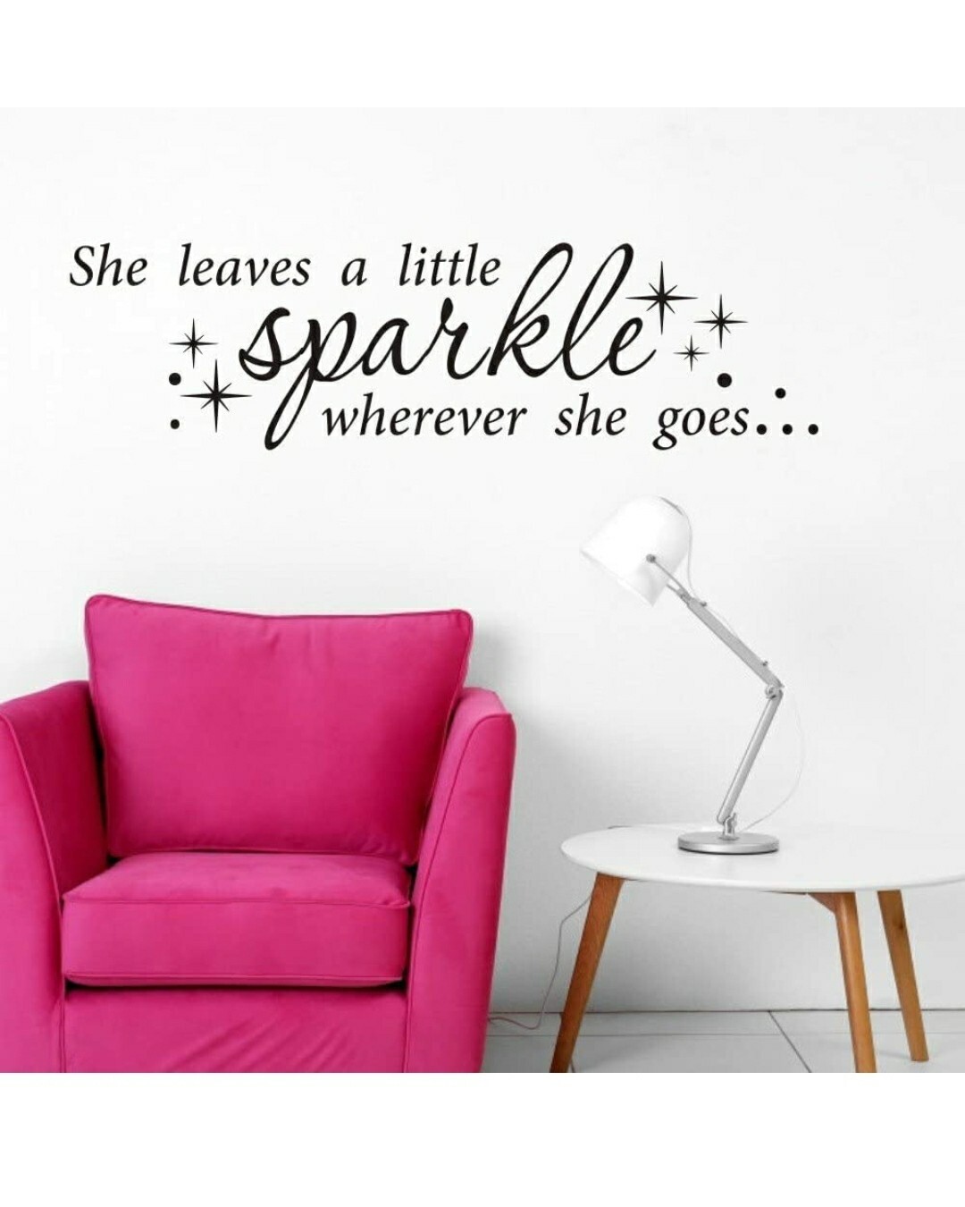 Wall Decals Quotes Wall Sticker She Leaves a Little Sparkle Wherever She Goes