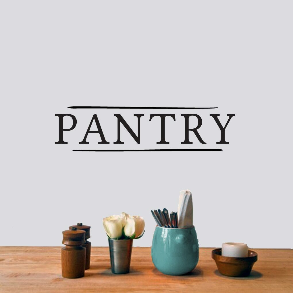 Pantry Wall Decal – Kitchen, Storage, Labels. Vinyl Sticker, Removable Decal