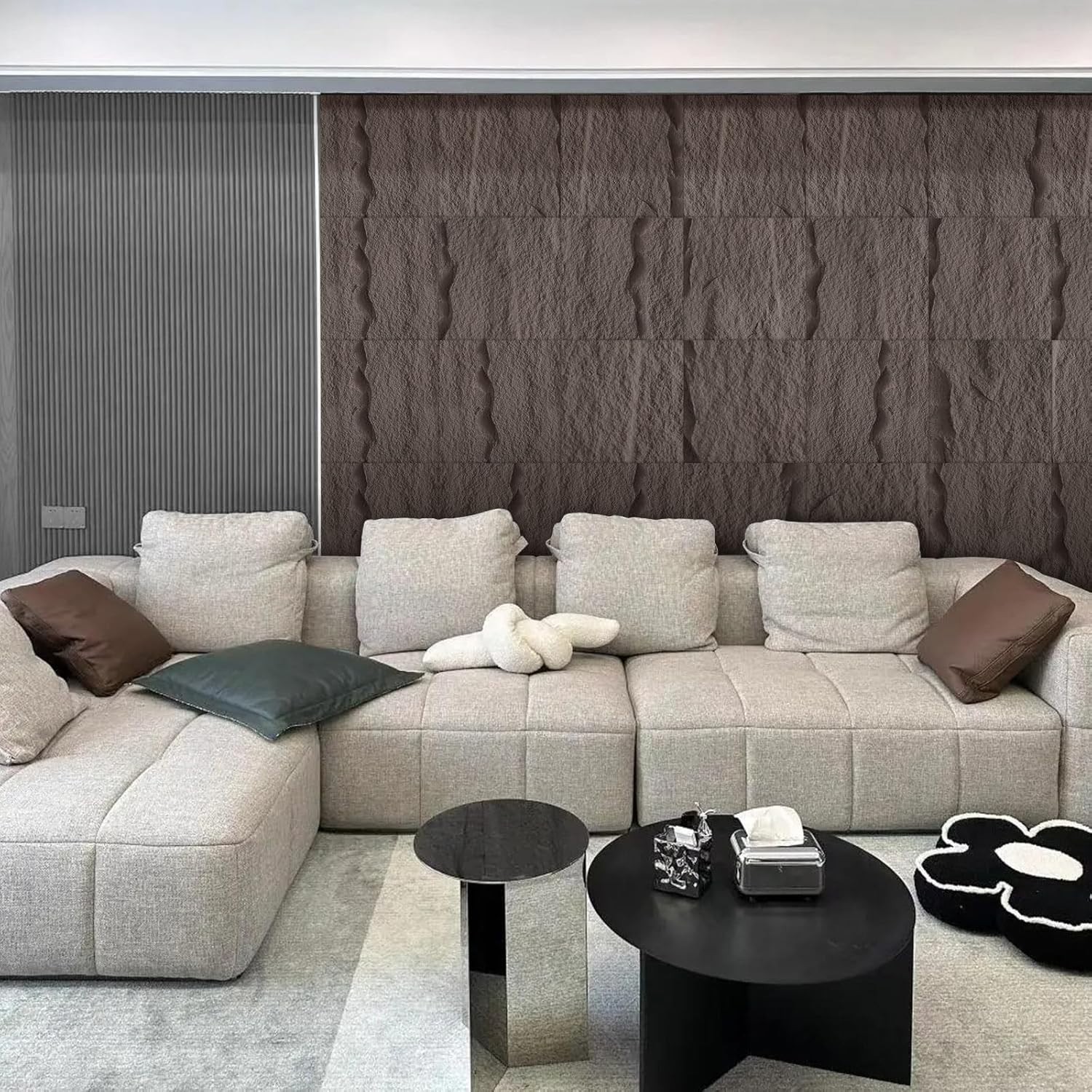 8 PCS 3D Faux Stone Wall Panels for Stunning DIY Home Decor