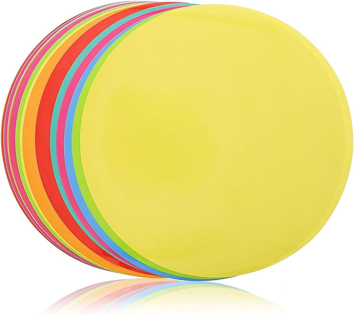 24 Pack 11-Inch Dry Erase Spots and Sticker Dots for Classroom Tables – Peel and