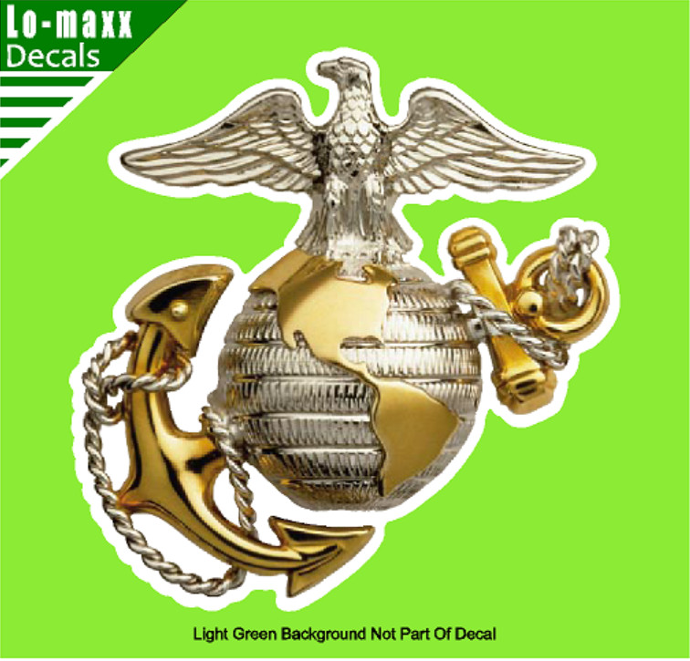 USMC Marine Corps Eagle Globe And Anchor High Quality Printed Vinyl Sticker