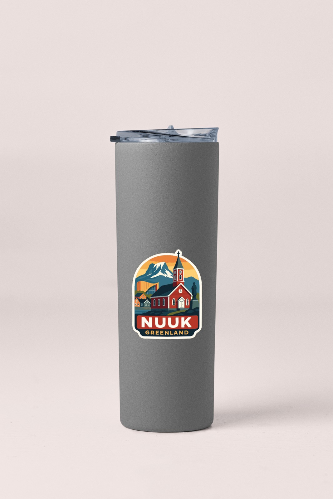 Nuuk Greenland Sticker Decal Vinyl Die-Cut City Skyline Landmark Design