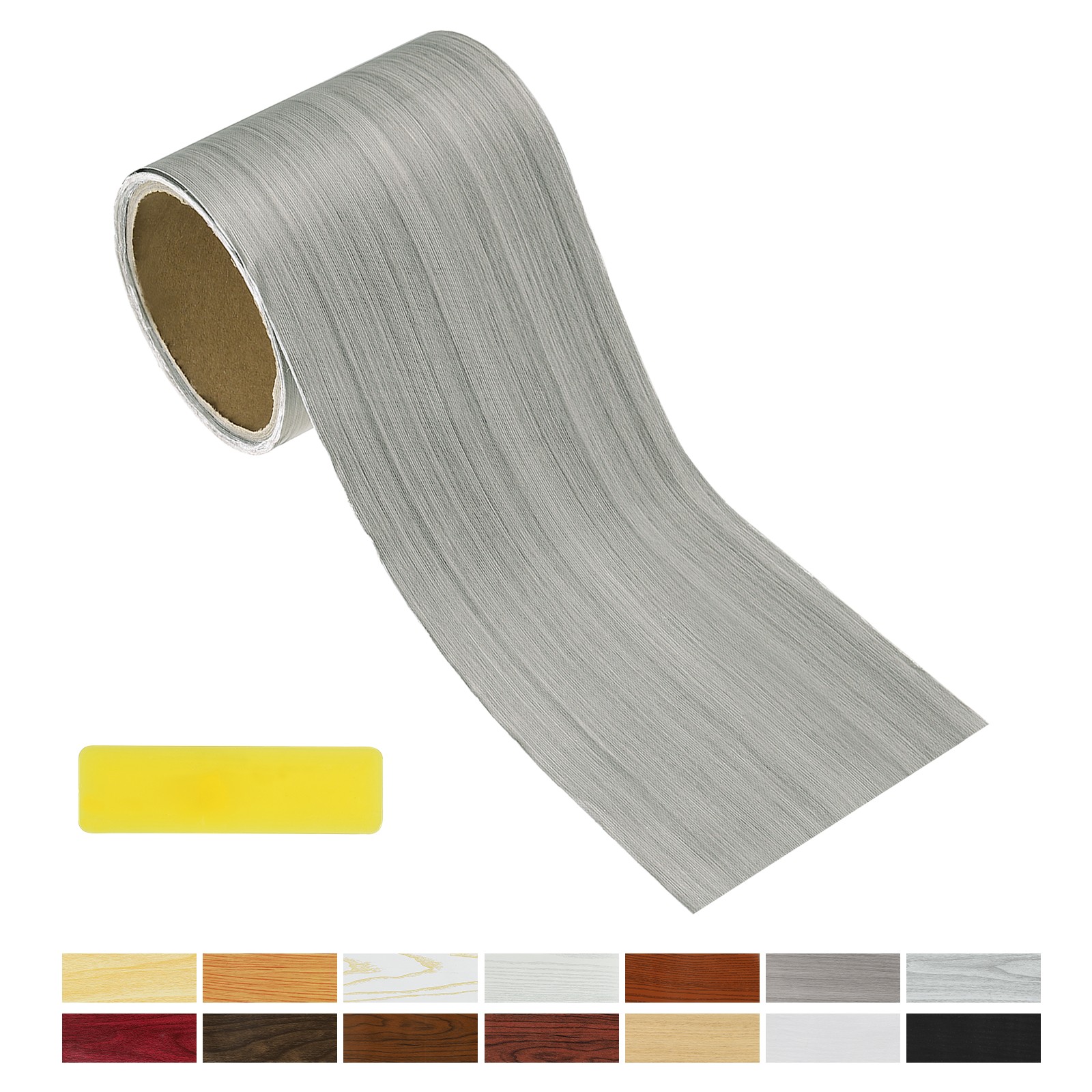 Wood Grain Repair Tape, 3.94 Inch x 16.4 ft Self Adhesive, Dark Grey