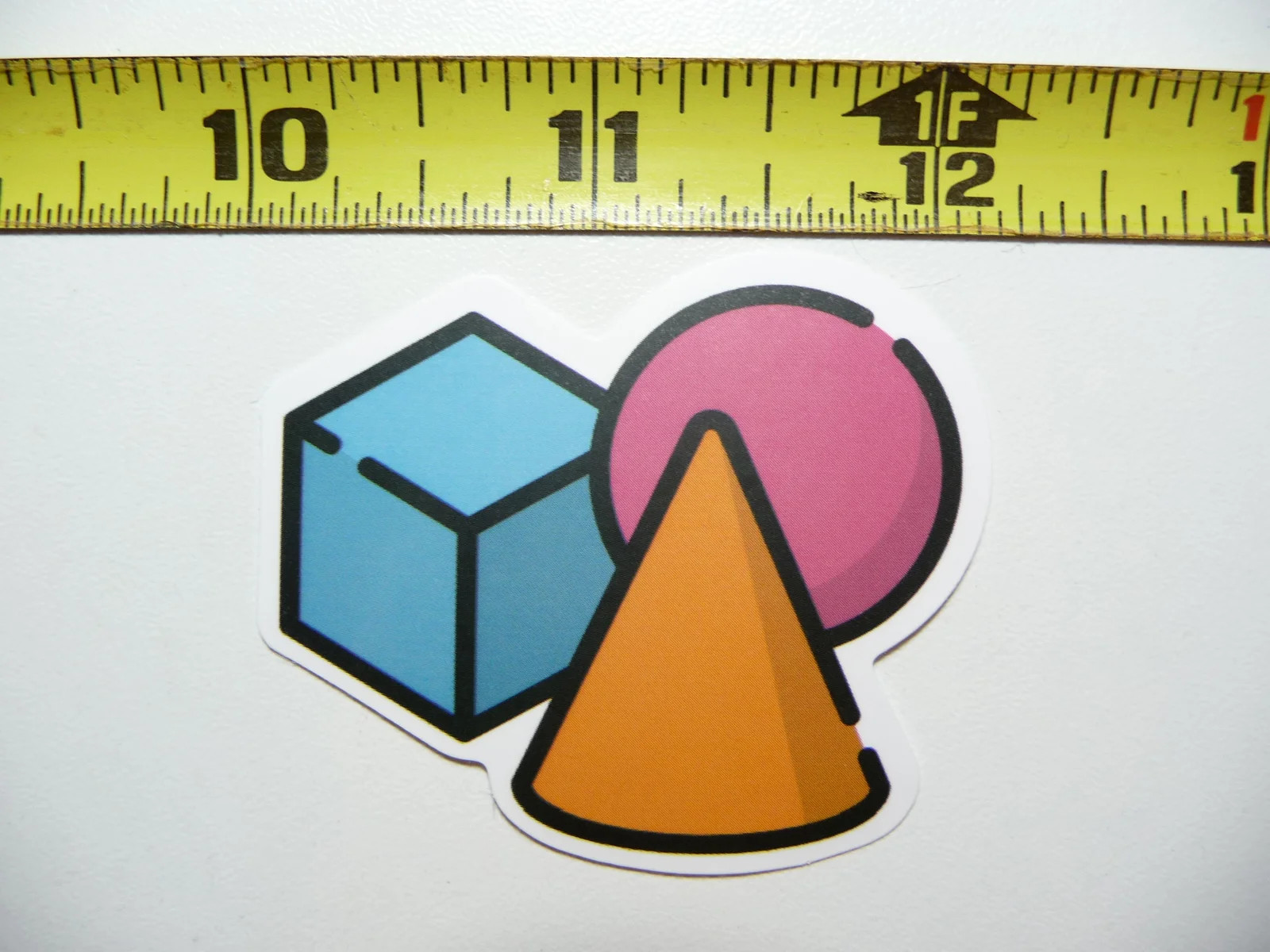 SQUARE CONE CYLINDER FOR PROBLEMS MATH SMALL STICKER DECAL MATHEMATICS SCHOOL