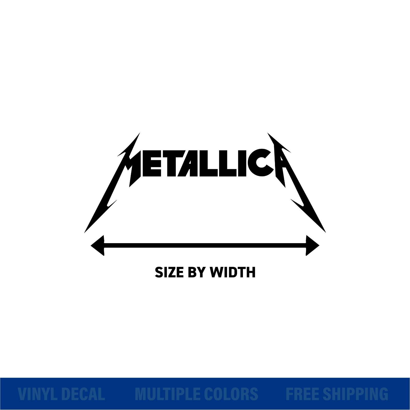 Metallica Logo Vinyl Decal Sticker | Band Logo | Multi-Colors & Free Shipping