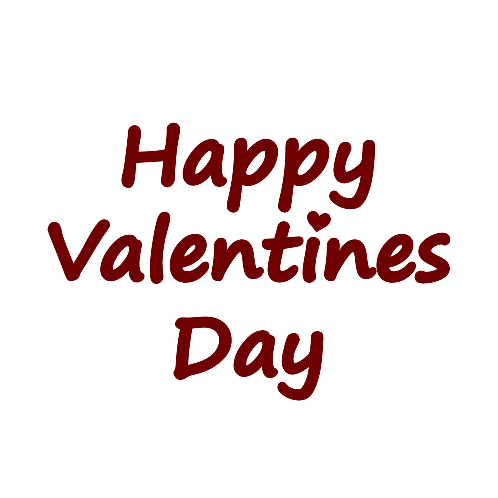 Happy Valentines Day Sticker Decal – Holidays Words Phrases Choose Color Size