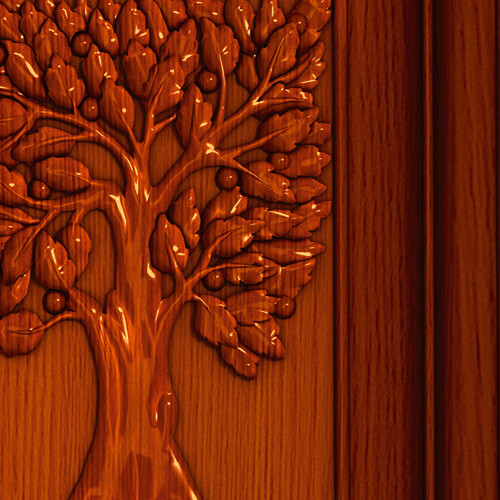 Narnia Wardrobe Door Mural | Fantasy Seamless 1-Piece Laminated Vinyl Wrap