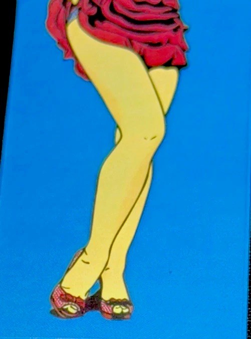 SEXY GIRL STICKER✨🌺👠🔥👠🌺✨2 1/2” X 1 1 1/2”✨GLOSSY✨MINI SKIRT✨High Heels💫