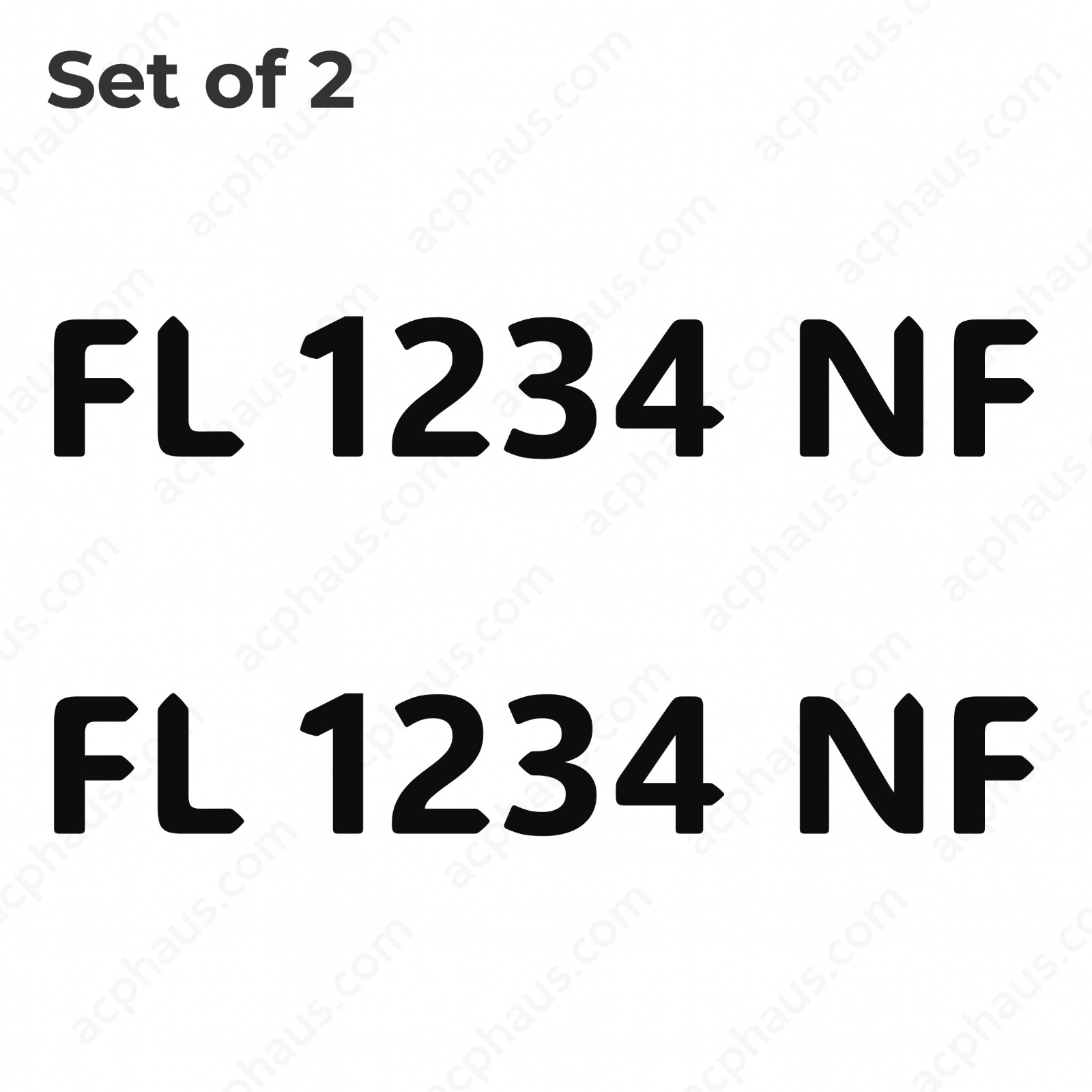 Boat Registration Numbers Decals – Custom ORACAL 751C Vinyl – Right & Left Set