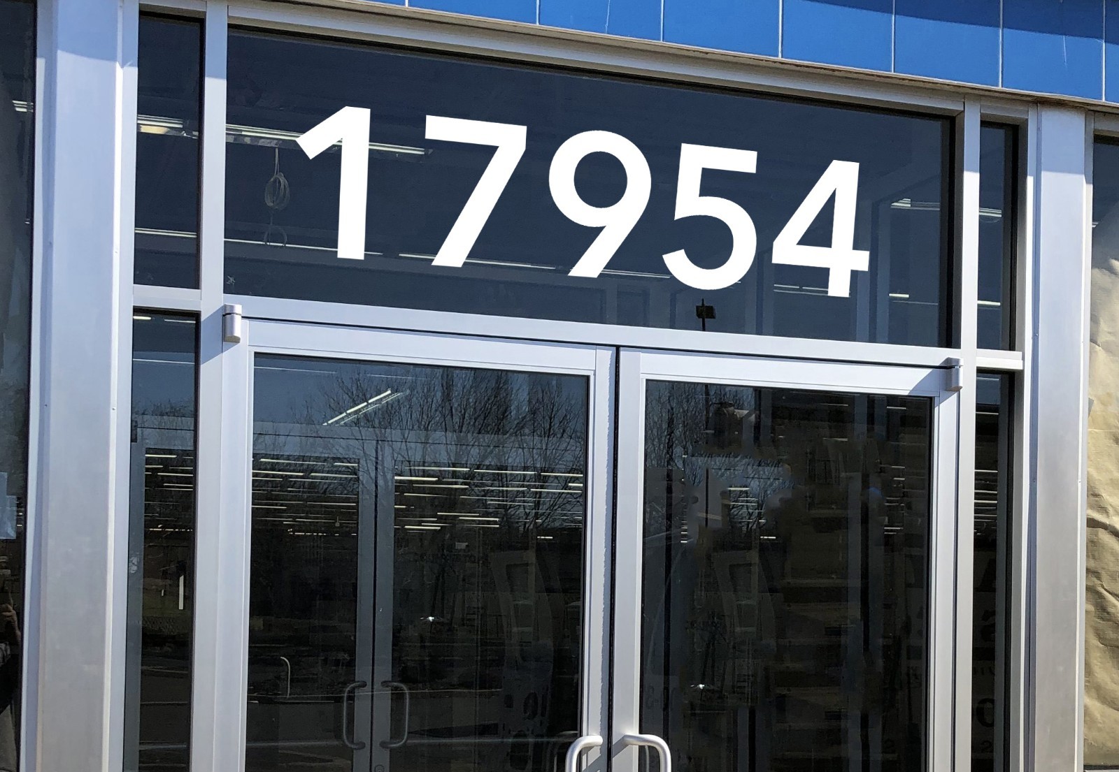 Large Storefront Address Numbers Vinyl Decal Window Avenir Next Demi Font