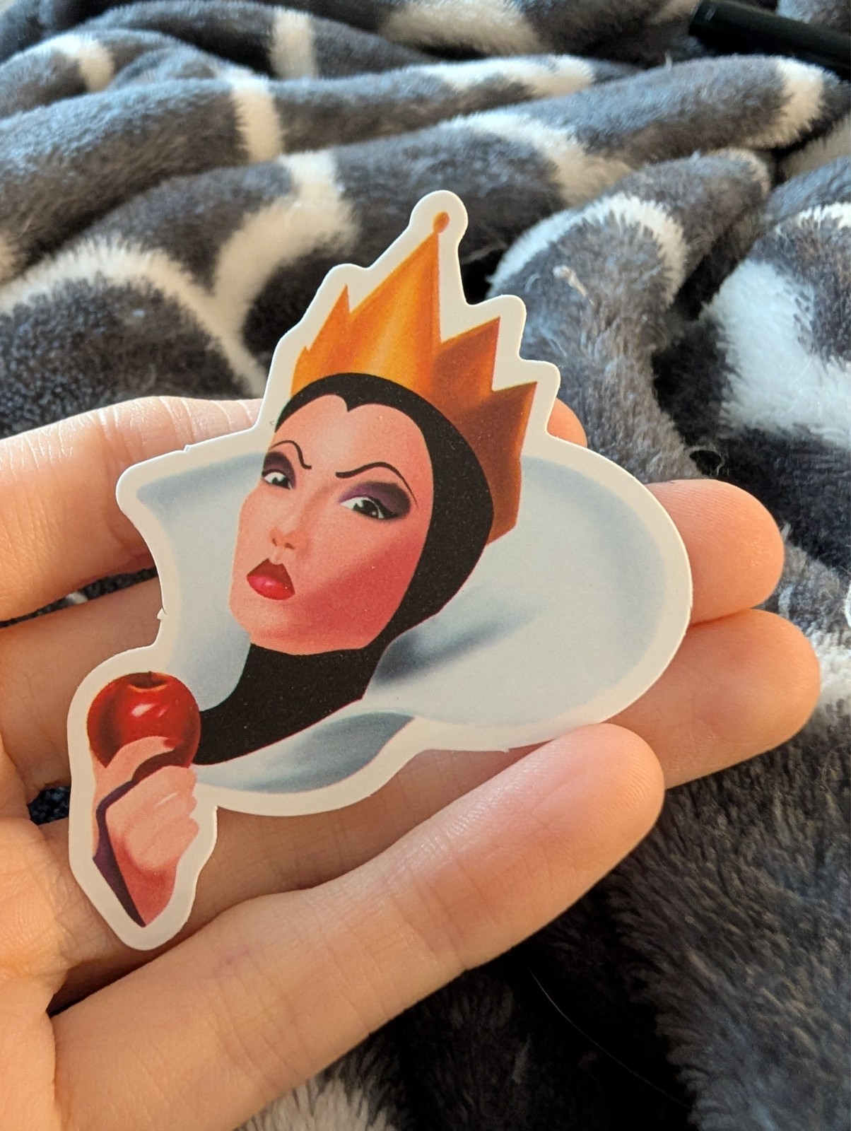 Snow white, Disney, Vintage cartoon, Sticker, movie characters, Evil Queen