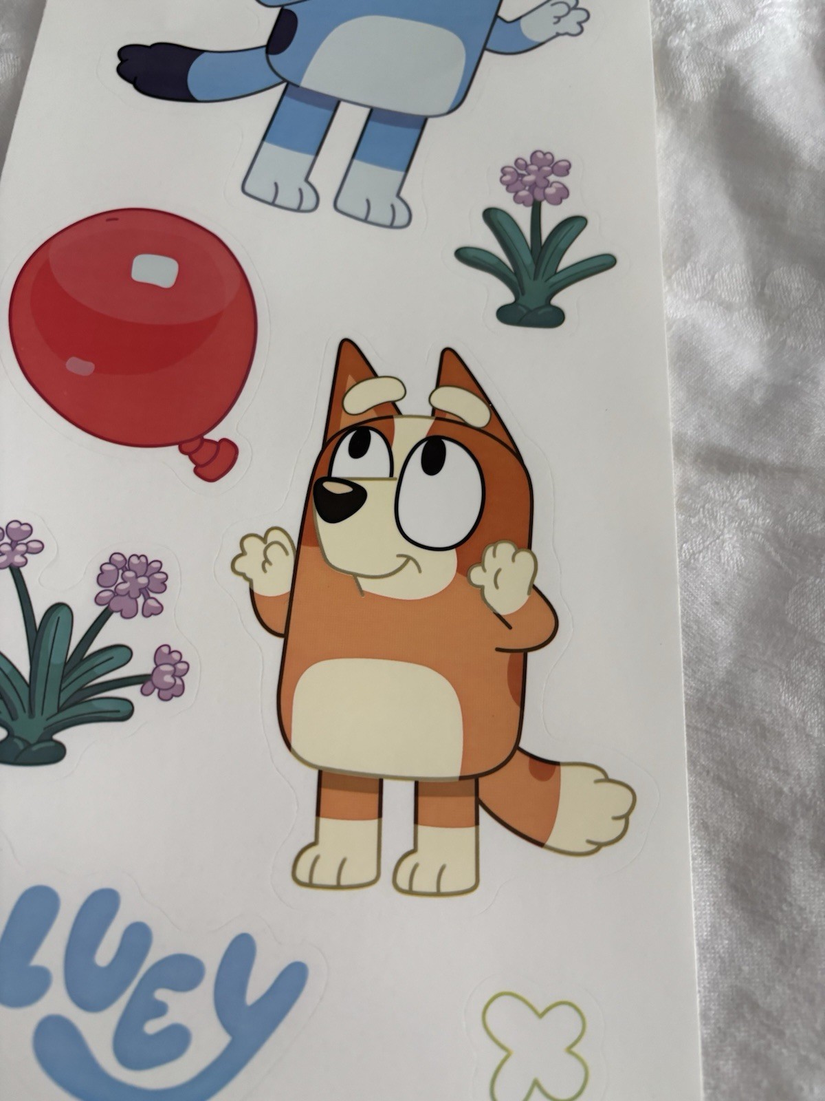 NEW 10 WALL DECALS Peel and Stick BLUEY Cartoon Characters
