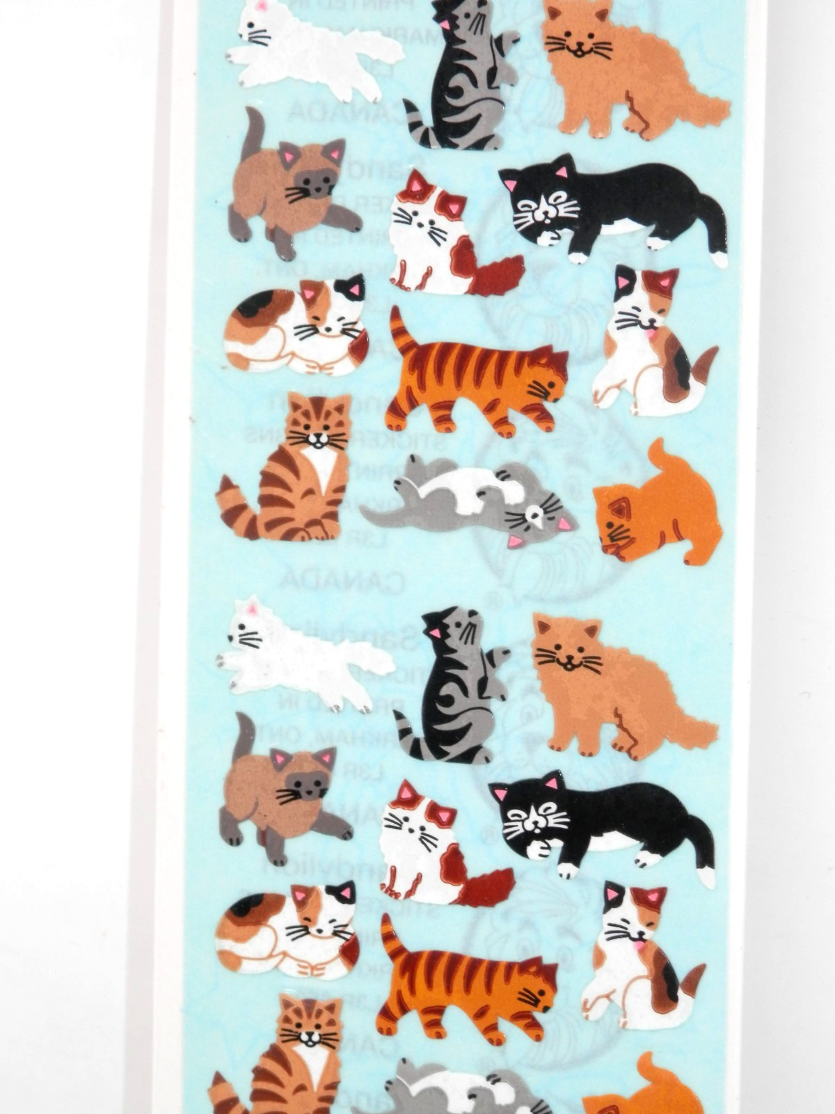 Sandy Lion CAT Stickers • Decals Vintage Kitties Feline Variety Small SEALED