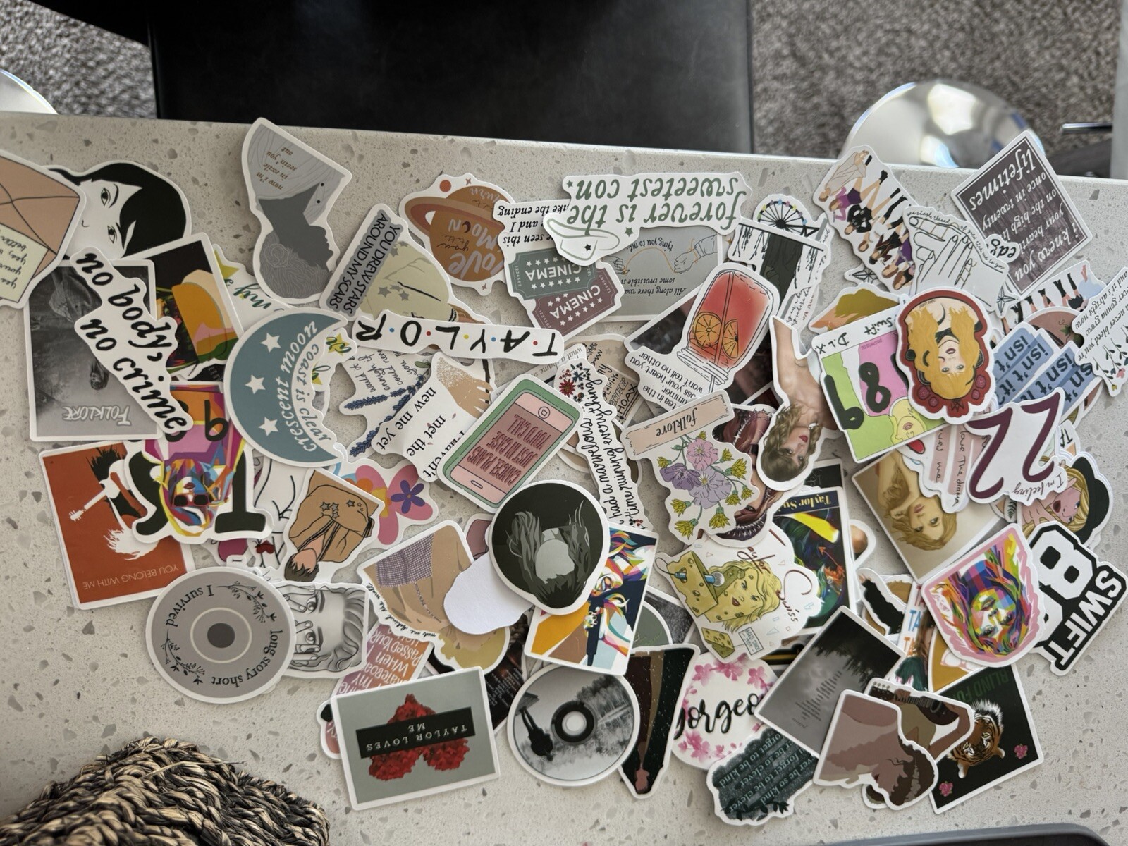 Taylor Swift Stickers 100 Pack Eras Tour Stickers-Water Bottle, Guitar, Laptop