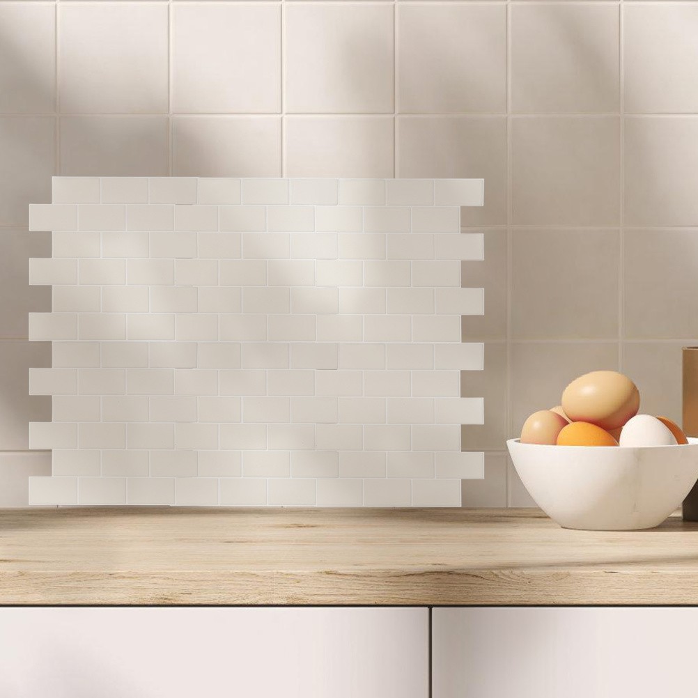 6 Pcs Tile Sticker Self Adhesive Tiles Peel and Bathroom Floor Stickers