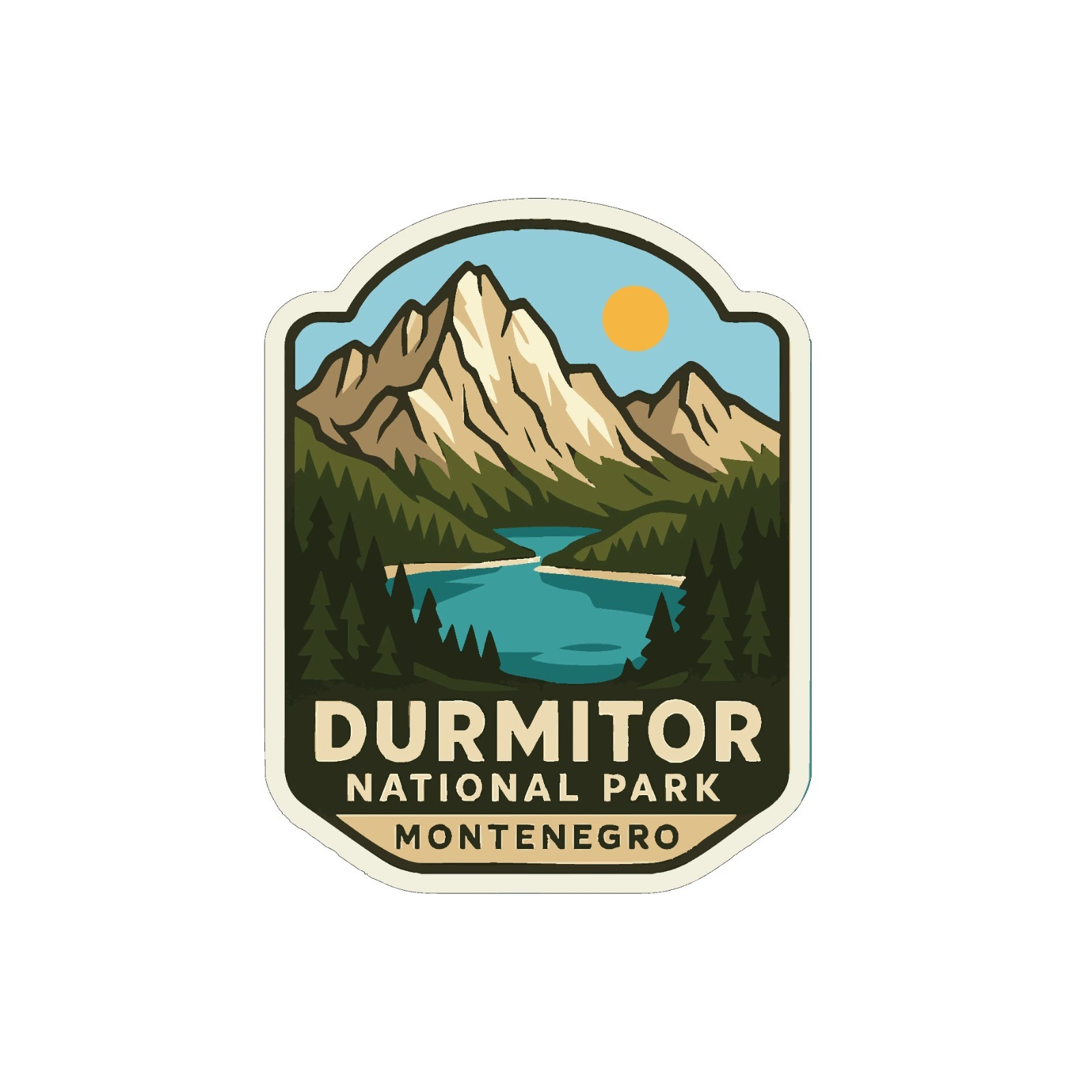 Durmitor Montenegro National Park Sticker Decal Vinyl Die-Cut World