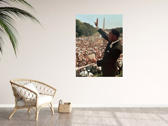 Martin Luther King Associated Press Wall Vinyl Decal Removable Adhesive Backing