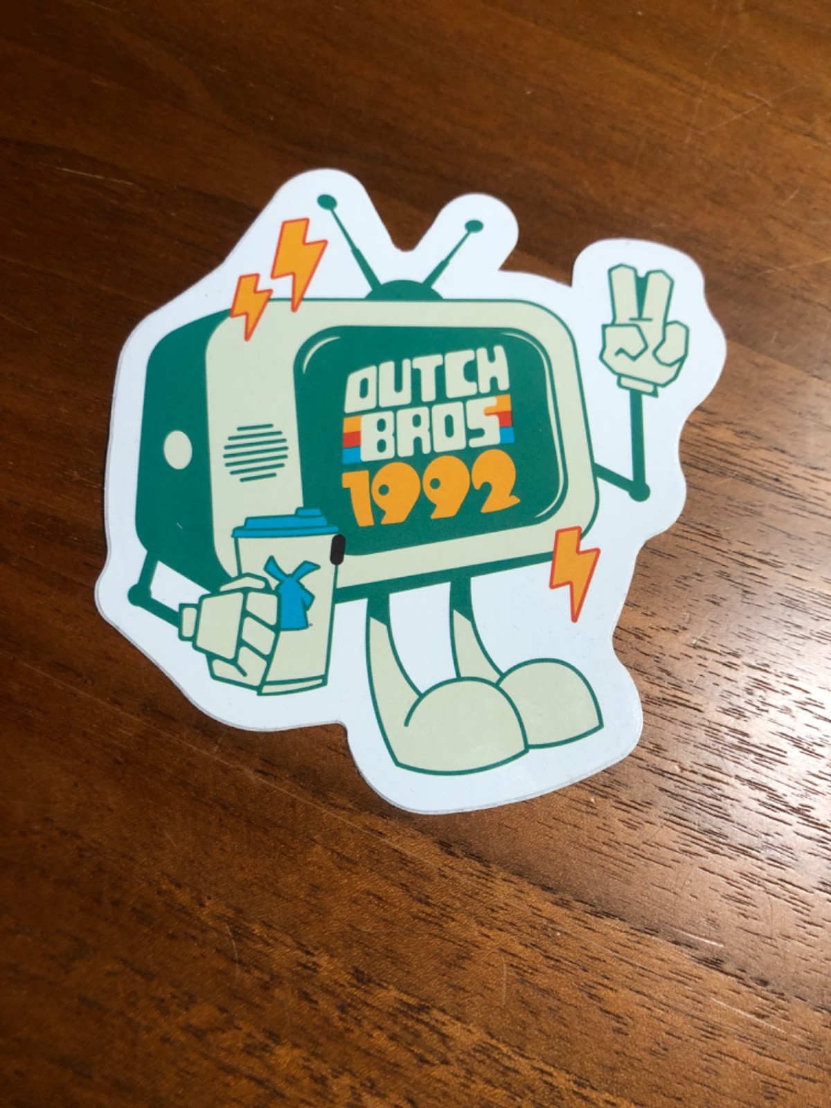 DUTCH BROS 1992 4 Inch COMPUTER STICKER NEW NICE