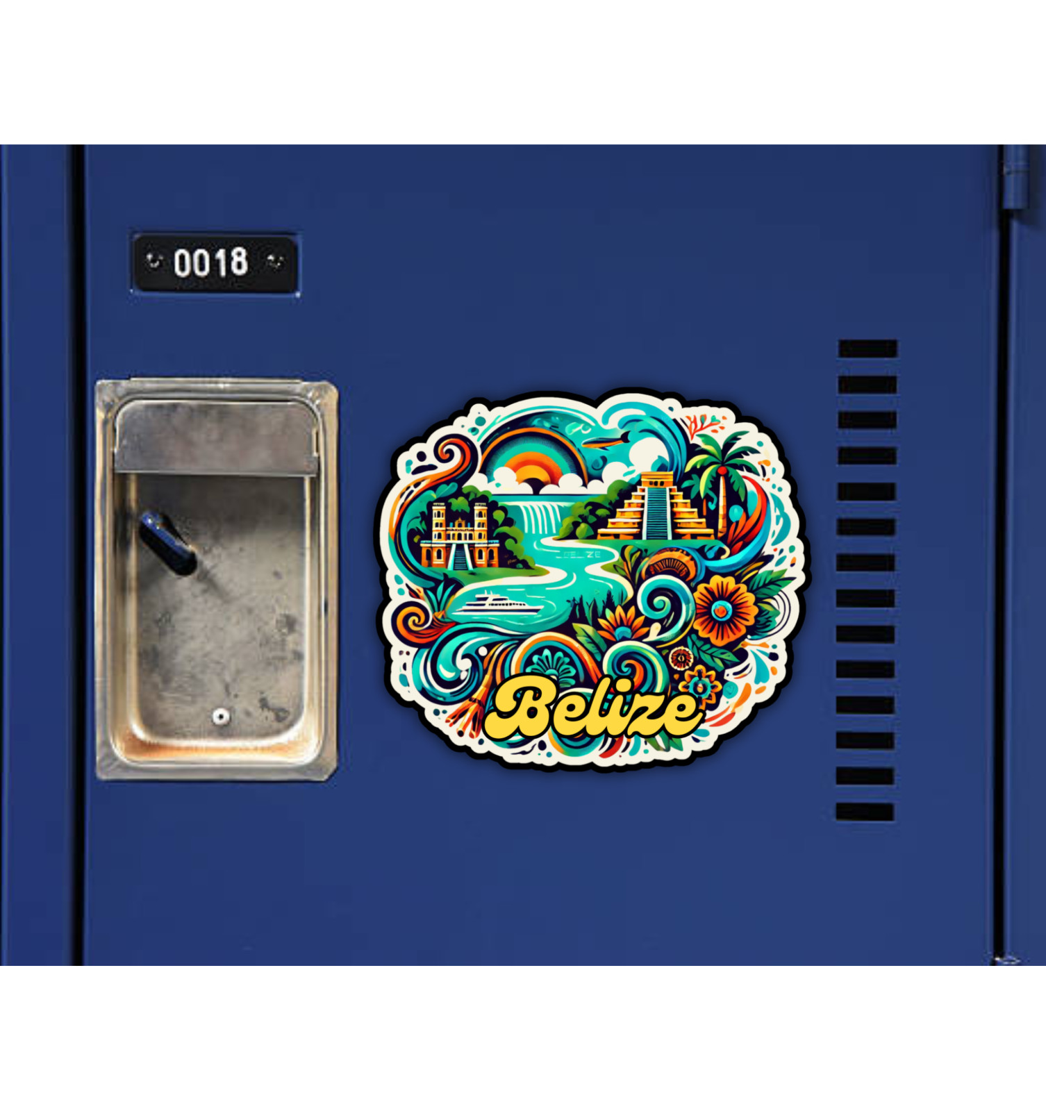 Belize Fridge Magnet or Laptop Sticker