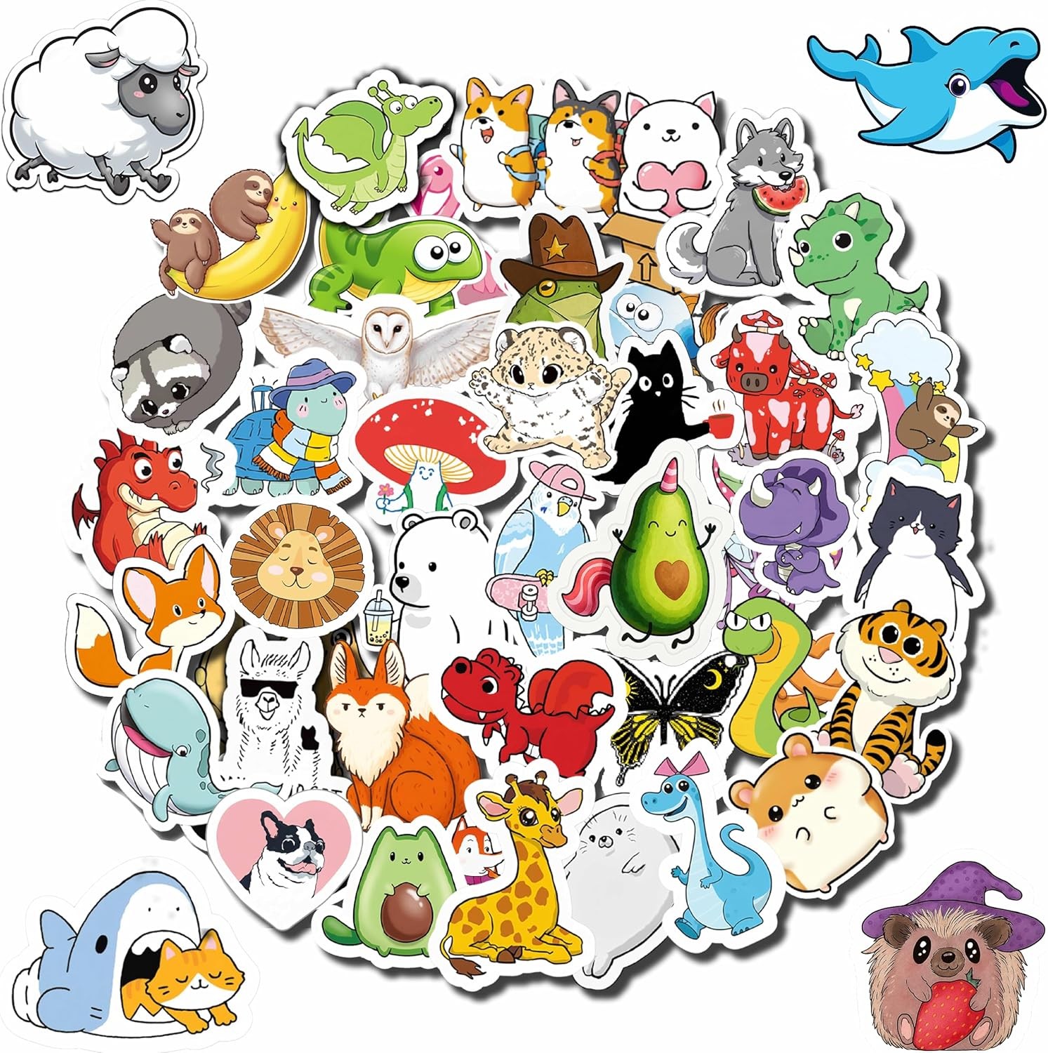 100 PCS Water Bottle Stickers for Kids Waterproof Cute Stickers for Water Bottle