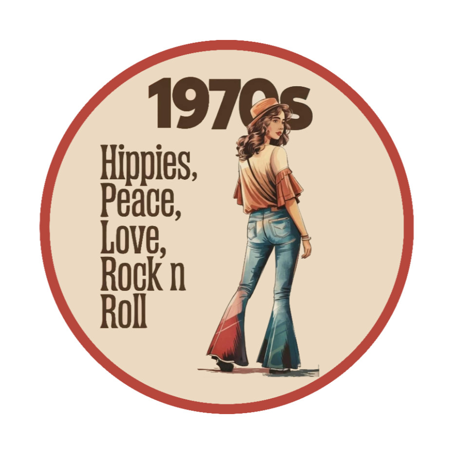 Lifestyle – (1970's) – 4" Handmade Vinyl Decal Vehicle Laptop Cooler Truck Decor
