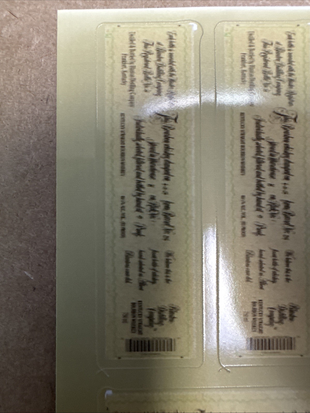 Blanton’s Bourbon Mini labels – 6 Label Sets – Vinyl Bottle Label Stickers