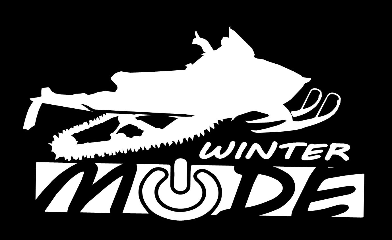 Snowmobile decal, Winter mode decal, snowmobile vinyl decal stickers