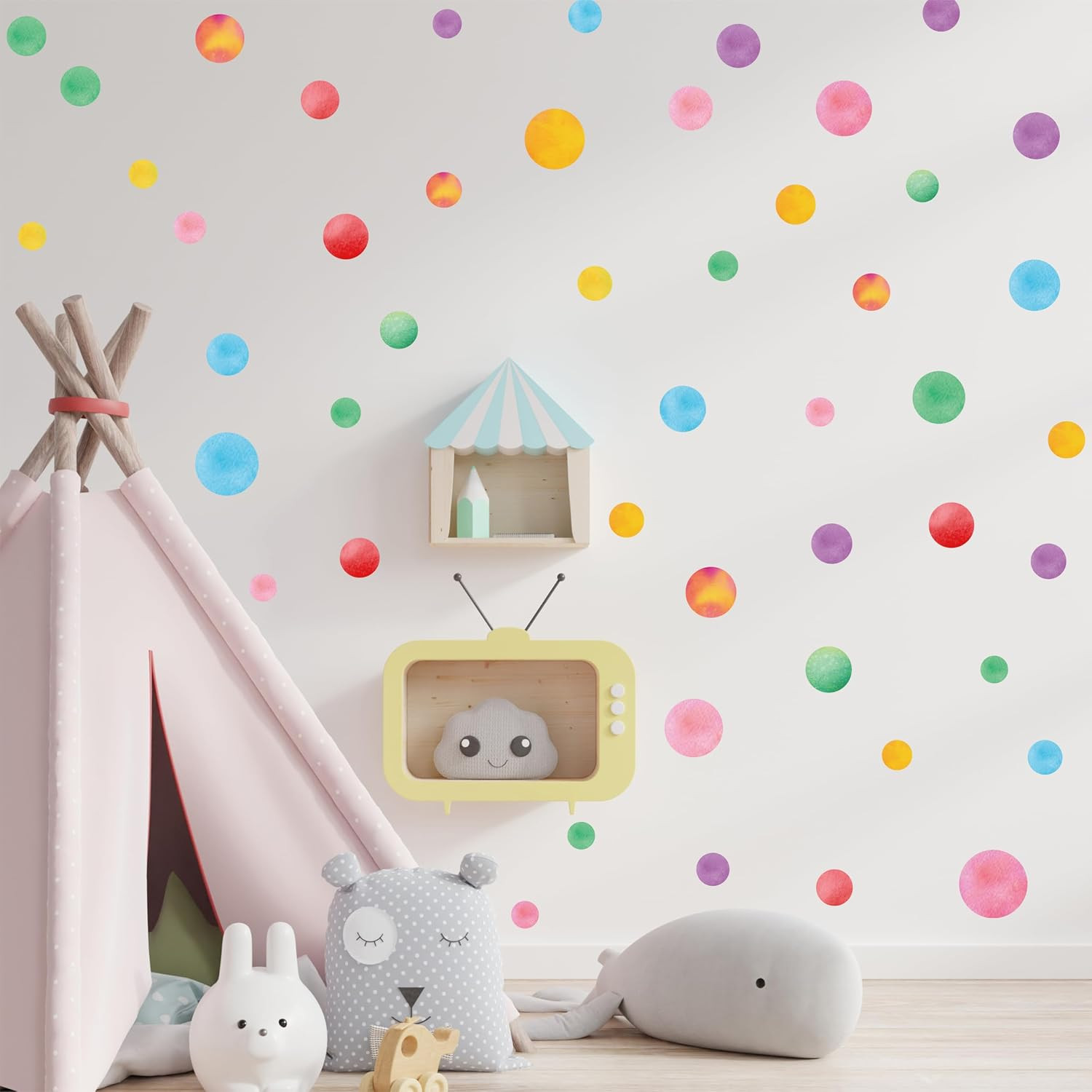 230+ PCS Large Butterfly Wall Decals, Self-Adhesive Vinyl Butterfly & Dot Sticke
