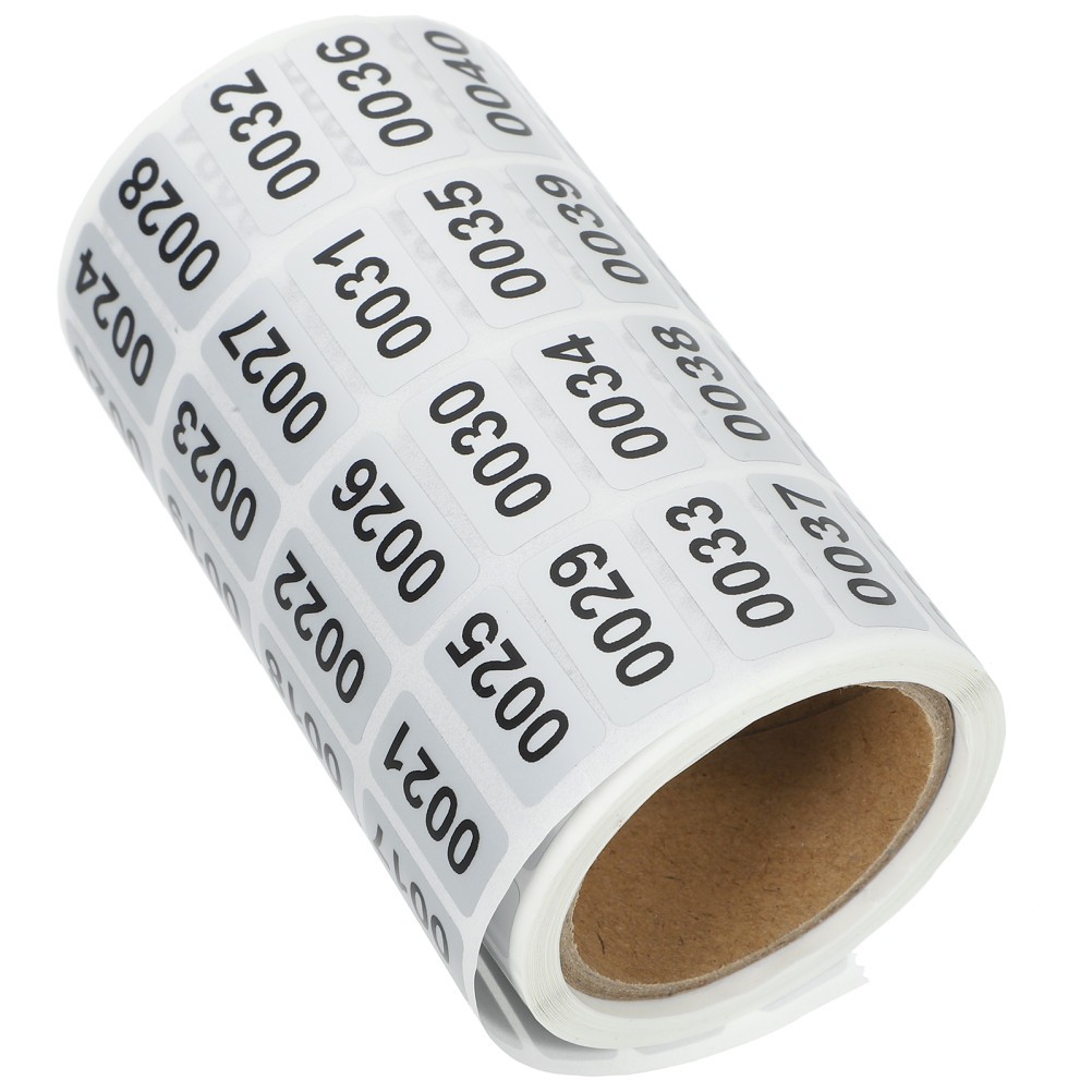 Identification Decals Count Inventory Numbered Stickers Roll Label Numbers