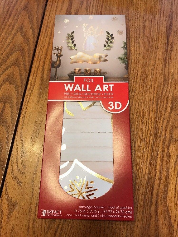 Foil Wall Art 3D 13.75”x9.75” Ships N 24h RARE VINTAGE COLLECTIBLE