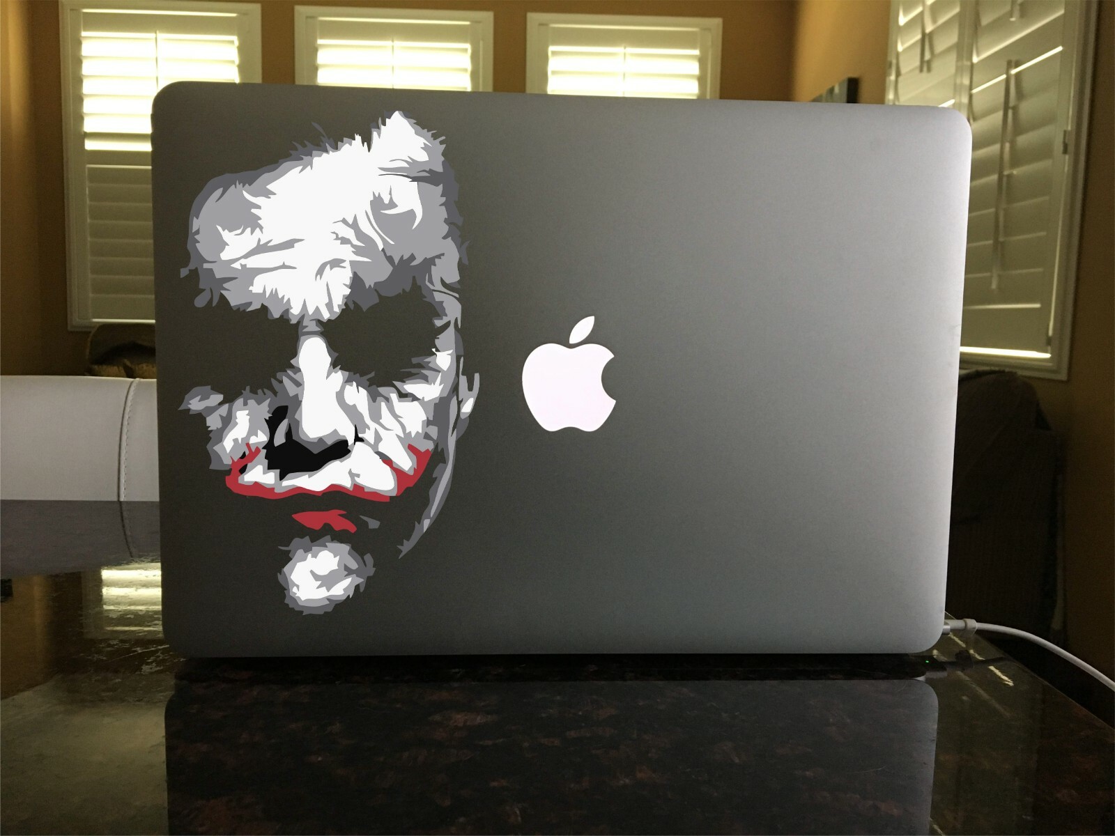 01-61 Joker The Dark Knight Heath Ledger Batman CUSTOM UV DTF Transfer sticker