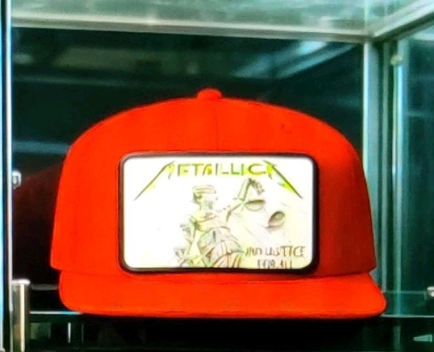 Metallica And Justice For All Hat, Removable Metal Patch, Snapback