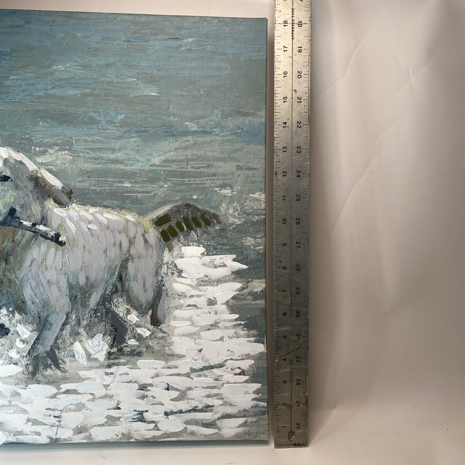 Marmont Hill Stick with Me Painting Print on Wrapped Canvas 18x18x1.5