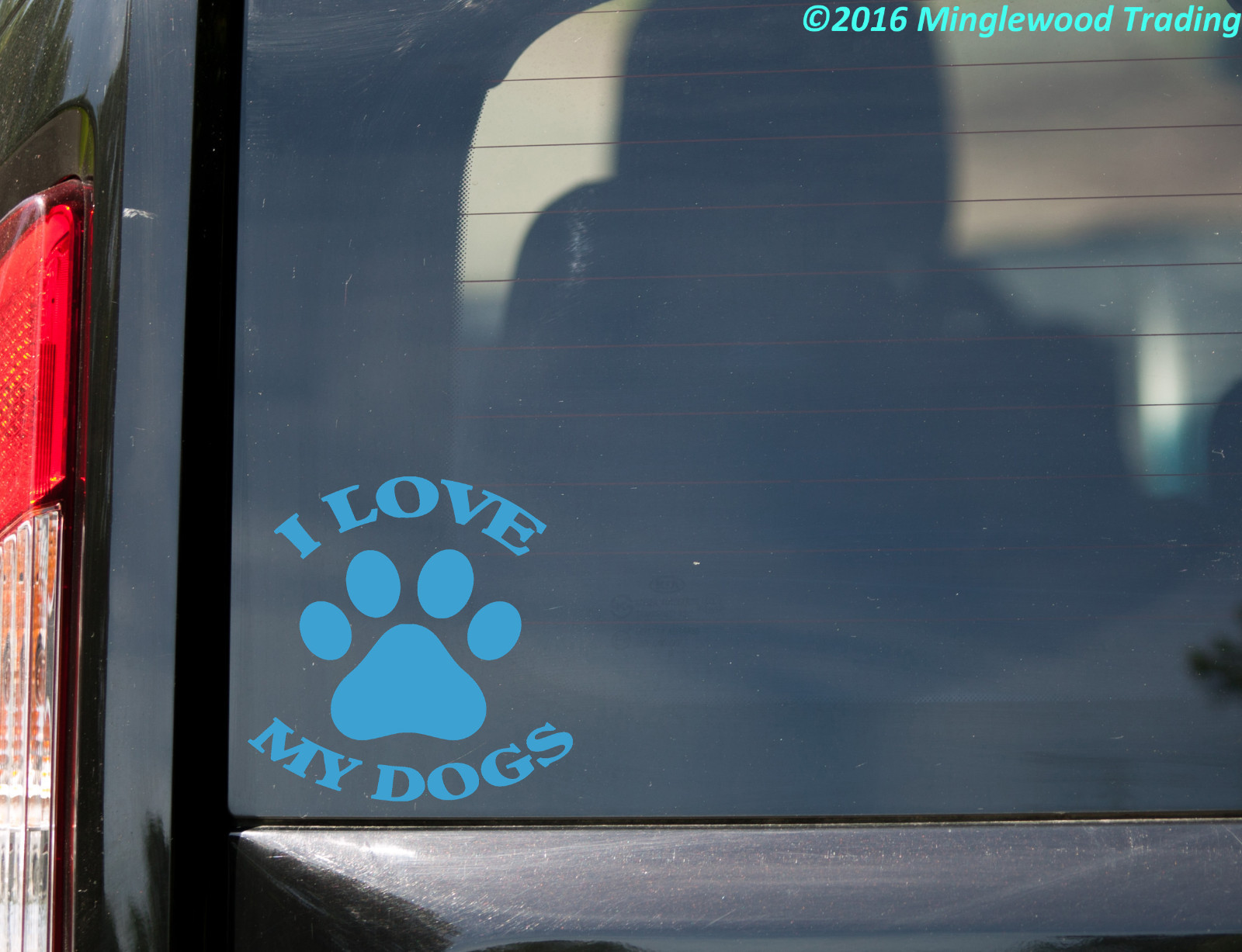 I LOVE MY DOGS Vinyl Sticker – Lab Terrier Maltese Poodle Beagle – Die Cut Decal