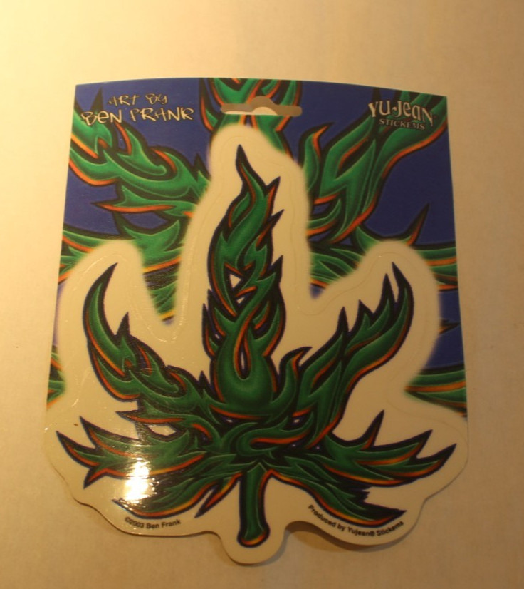 tribal pot leaf sticker Yujean stickers