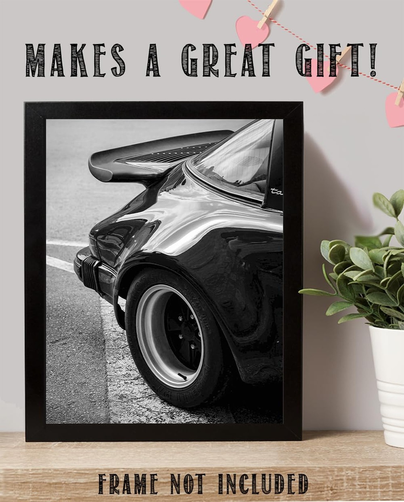 Porsche 911 Fin – Luxury Car Photography 11×14 Unframed Print, Sleek Curves, …